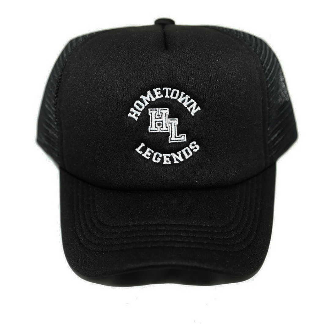 HOMETOWN LEGENDS- OG BLACK TRUCKER HAT